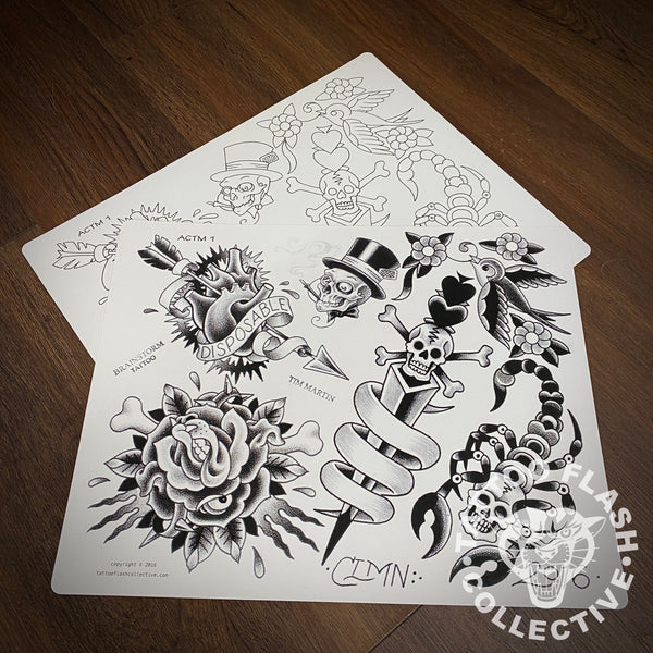 Aaron Coleman-Tim Martin |Tattoo Flash Collective