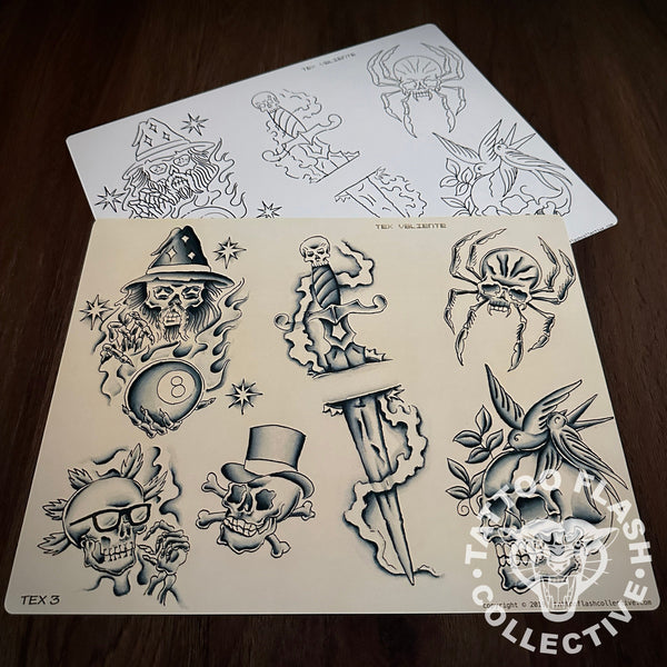 Tex Valiente |Tattoo Flash Collective - tattooflashcollective