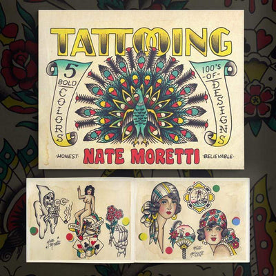 Nate Moretti digital books Nate Moretti Traditional Tattoo Book Digital Download