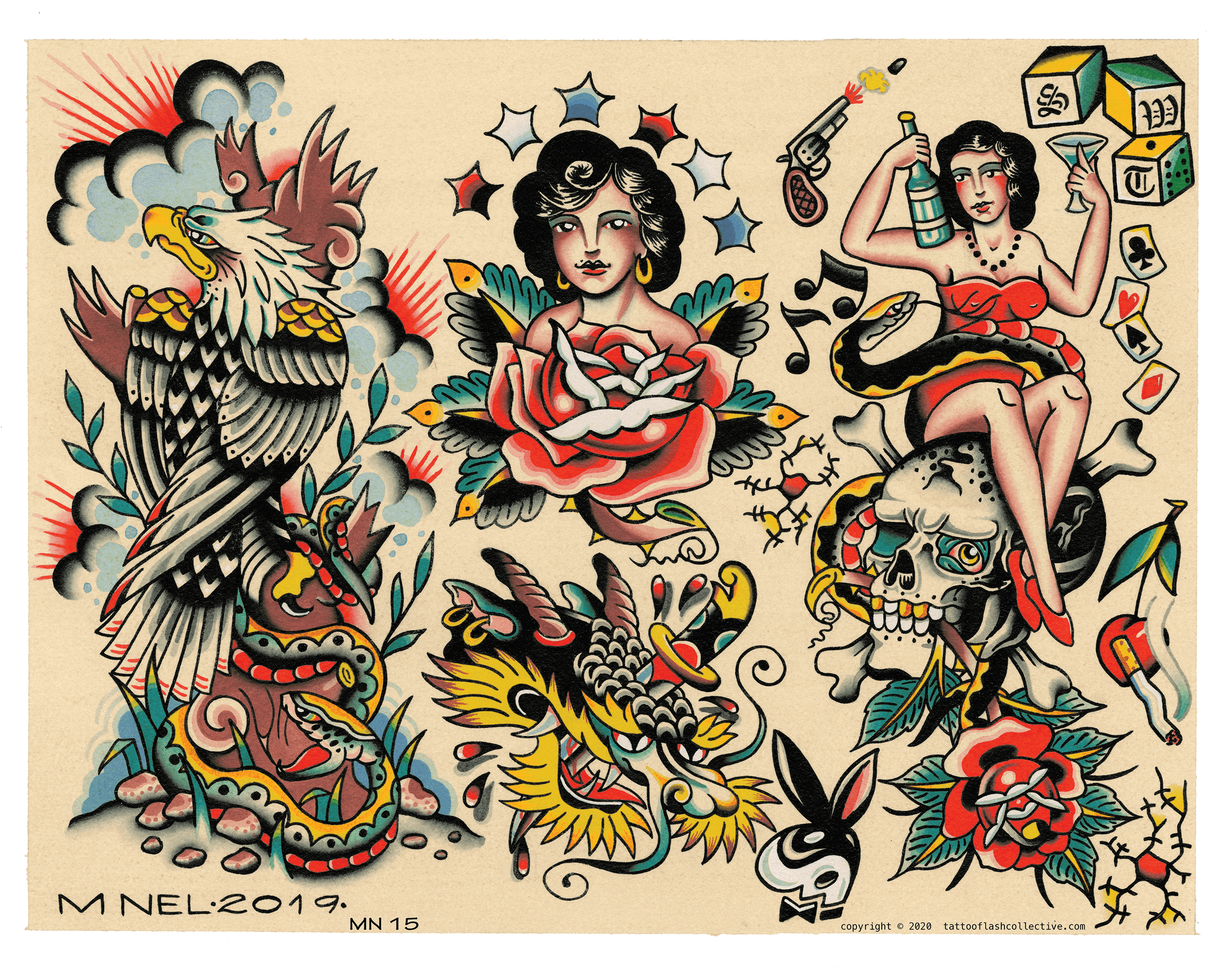 TRADITIONAL TATTOO FLASH CUSTOM FACE by Artdover Project on Dribbble