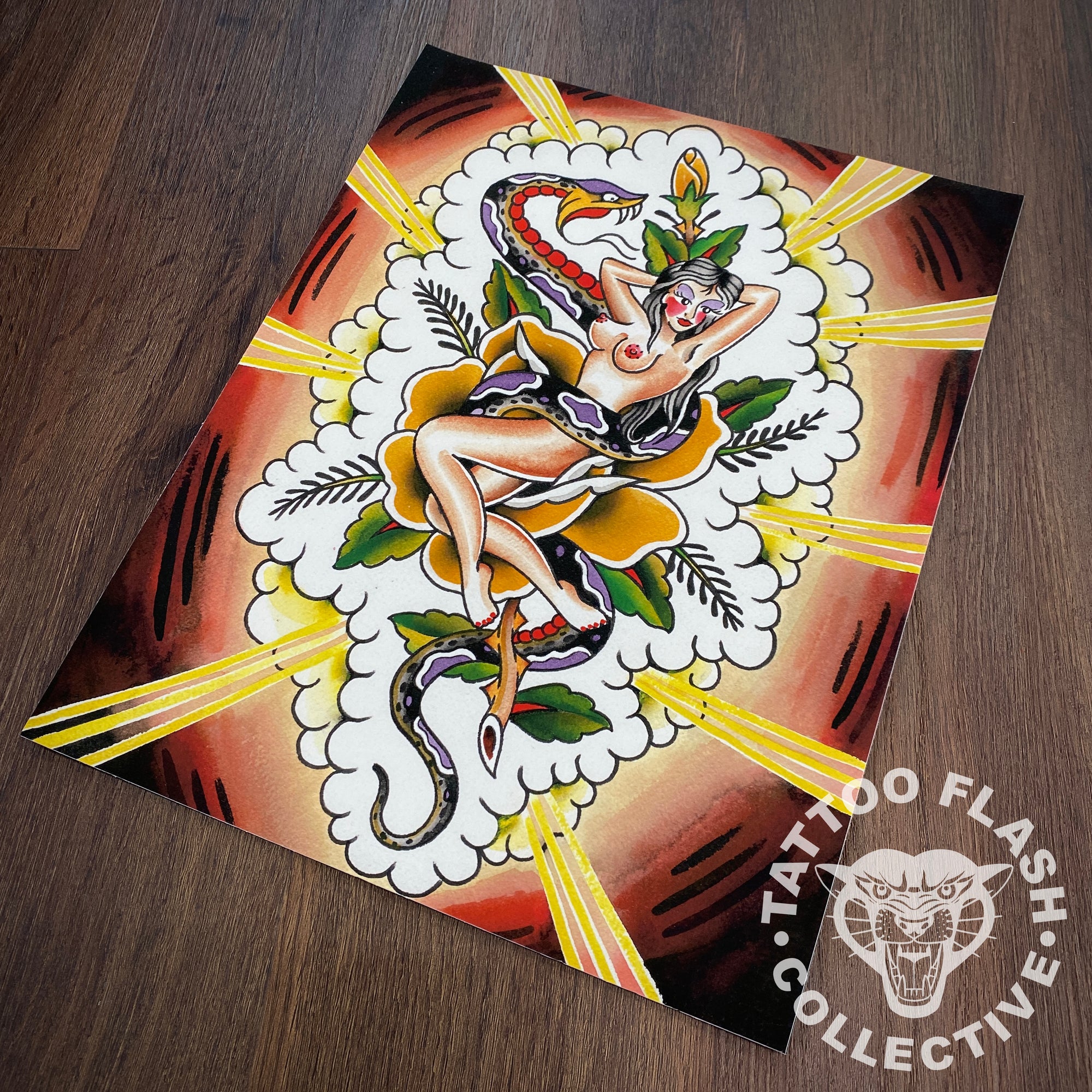 Noryan Baker Tattoo Print #03- 11"x14"