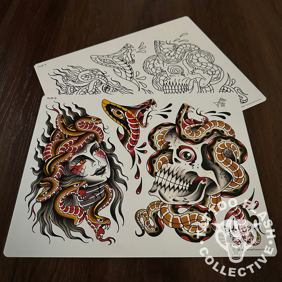 Alban Aliko Flash Alban Aliko Tattoo Flash #02