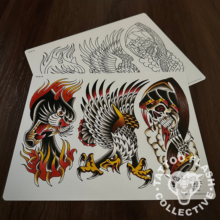 Alban Aliko Flash Alban Aliko Tattoo Flash #03
