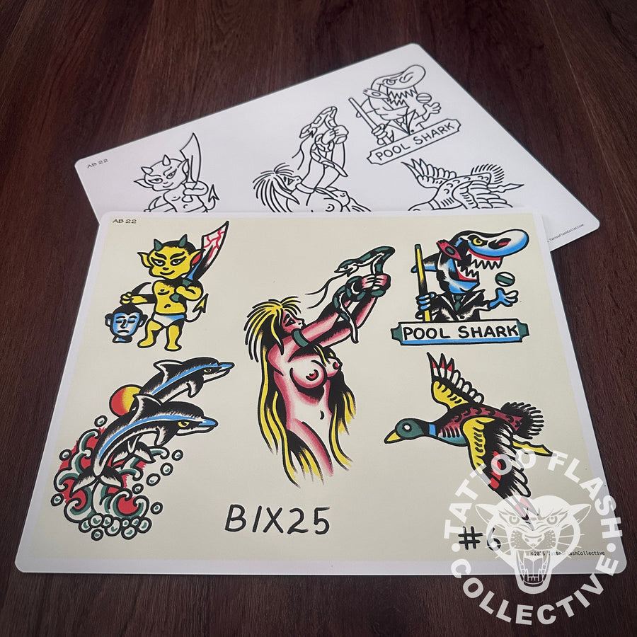 Andrew Bixby Flash Andrew Bixby Tattoo Flash #22