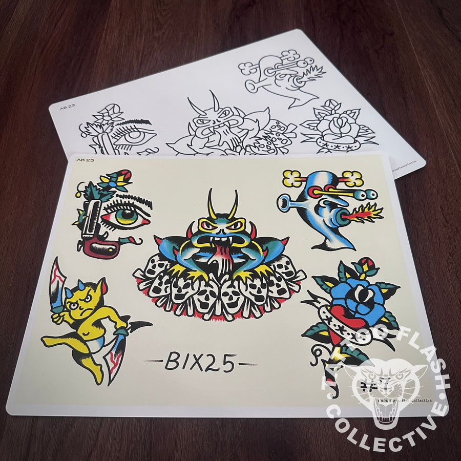 Andrew Bixby Flash Andrew Bixby Tattoo Flash #23