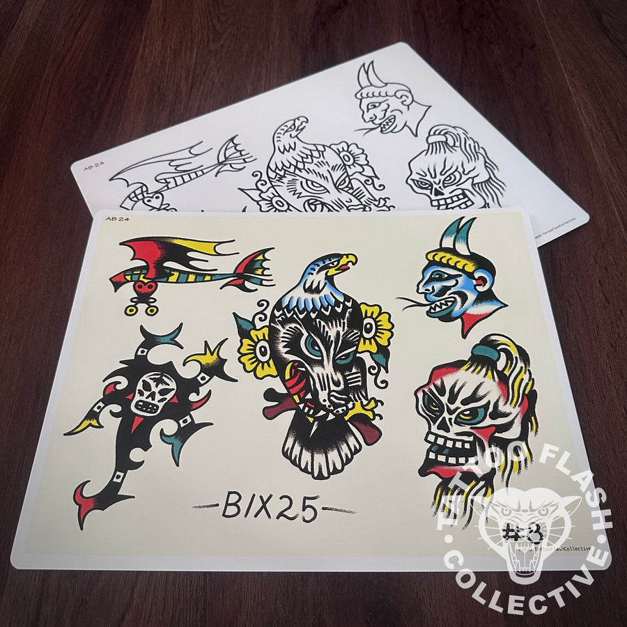 Andrew Bixby Flash Andrew Bixby Tattoo Flash #24