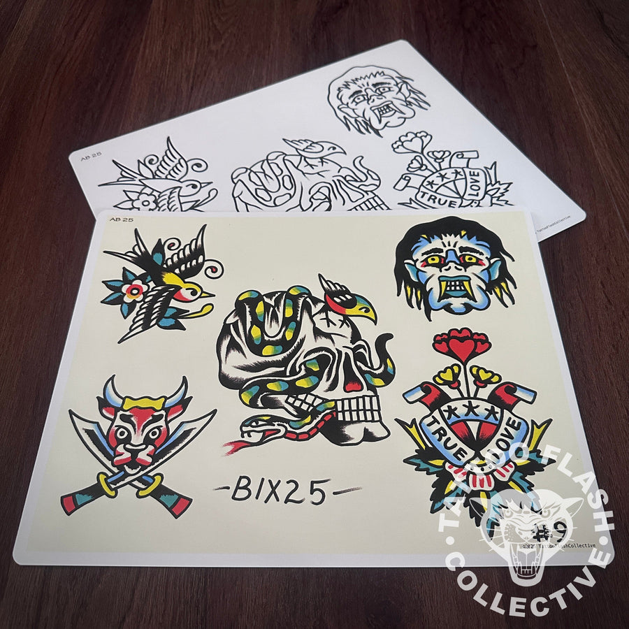 Andrew Bixby Flash Andrew Bixby Tattoo Flash #25