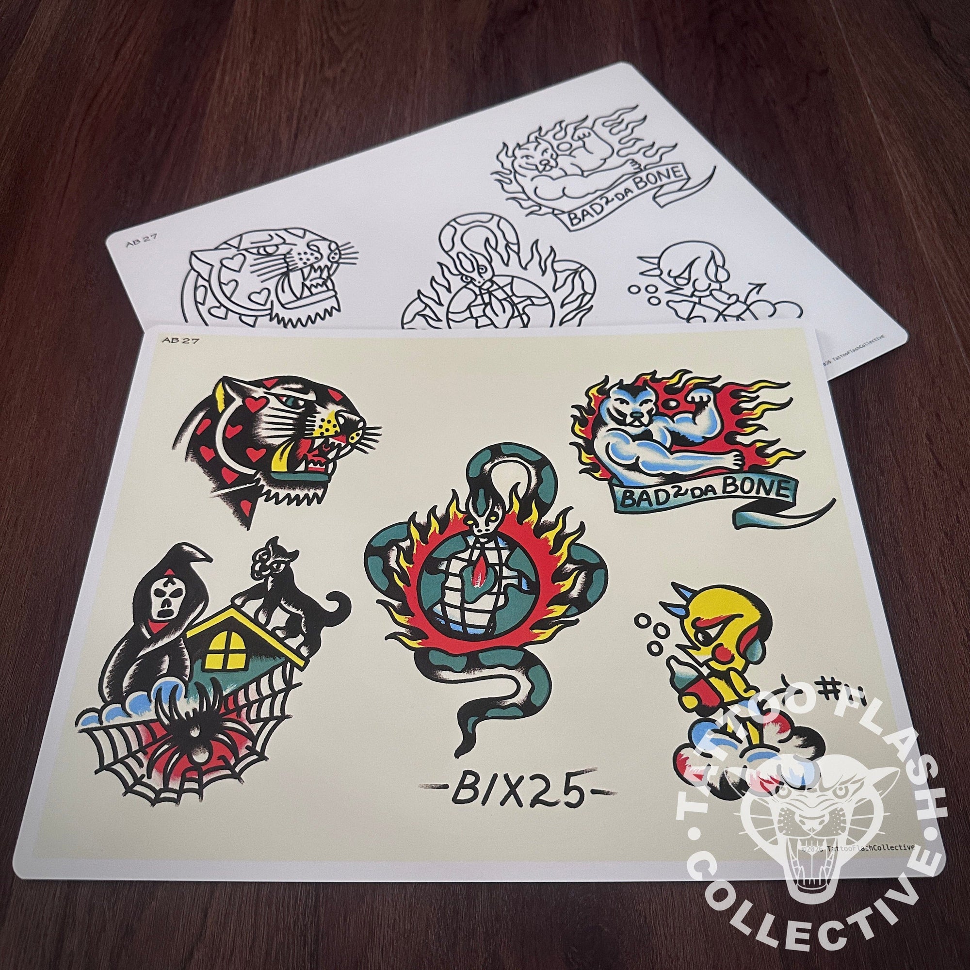 Andrew Bixby Flash Andrew Bixby Tattoo Flash #27