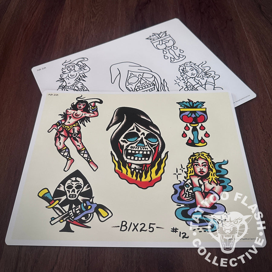 Andrew Bixby Flash Andrew Bixby Tattoo Flash #28