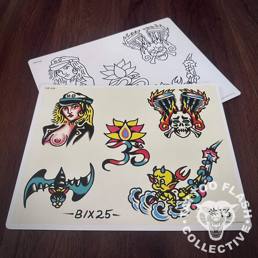 Andrew Bixby Flash Andrew Bixby Tattoo Flash #29