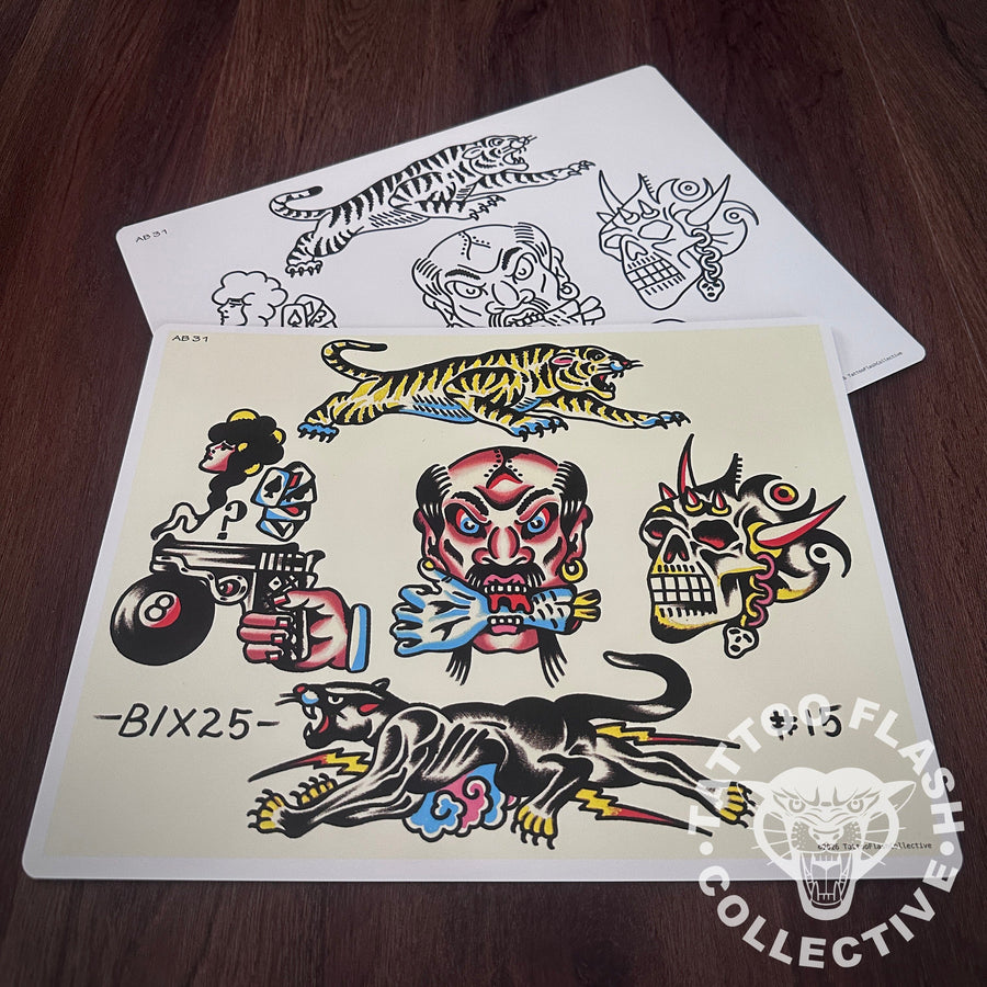 Andrew Bixby Flash Andrew Bixby Tattoo Flash #31