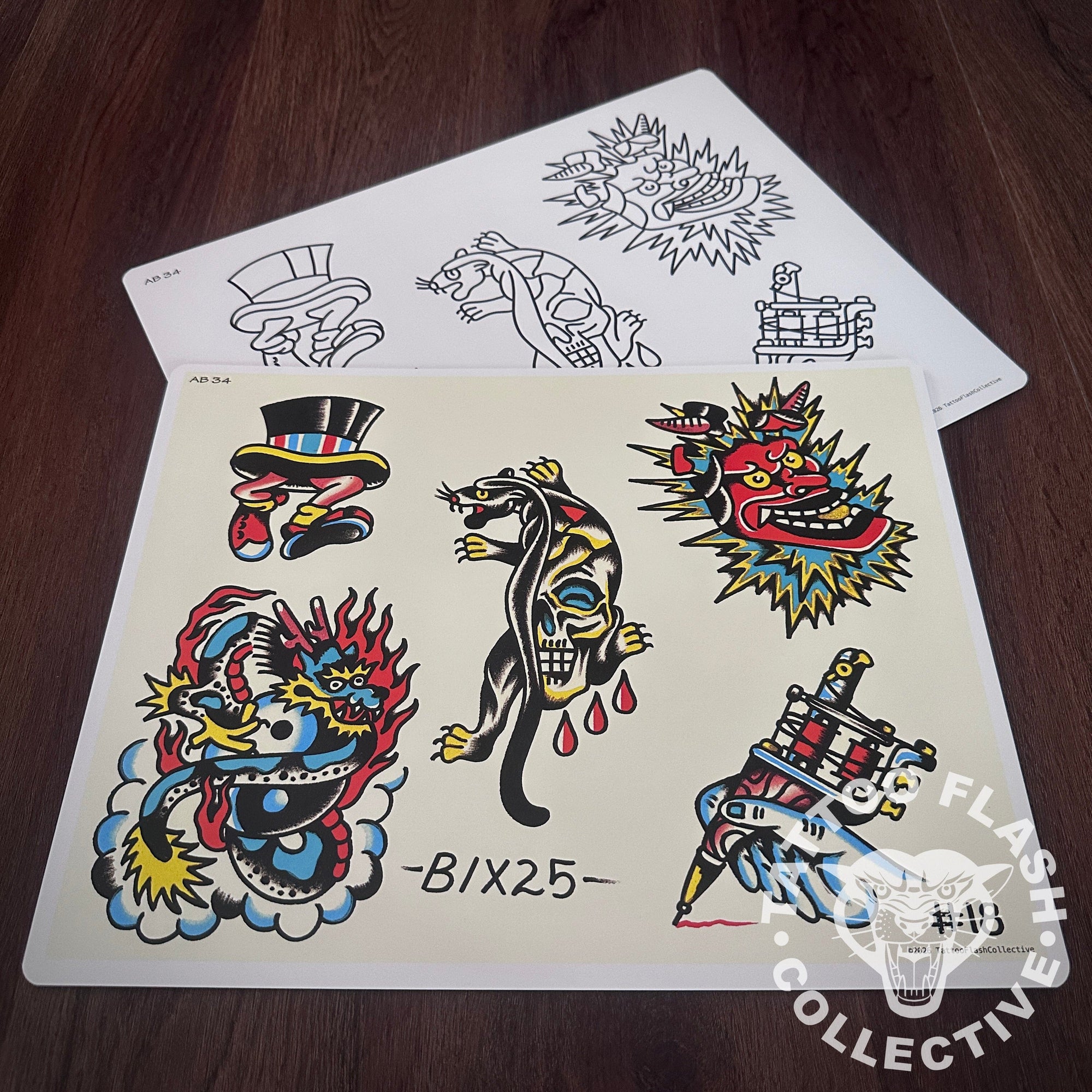 Andrew Bixby Flash Andrew Bixby Tattoo Flash #34