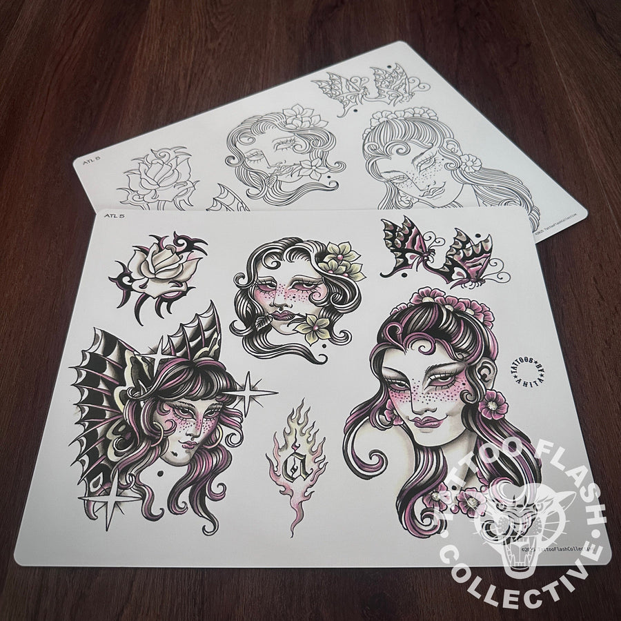 Anita True Love Flash Anita True Love Tattoo Flash #05