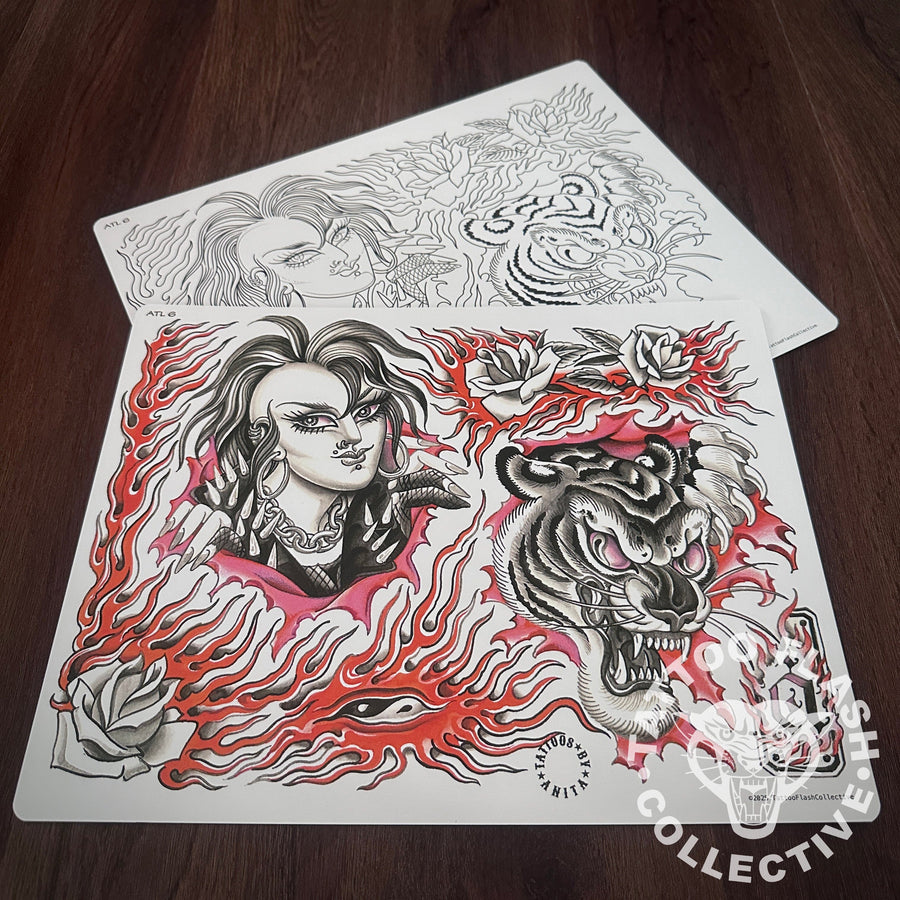 Anita True Love Flash Anita True Love Tattoo Flash #06