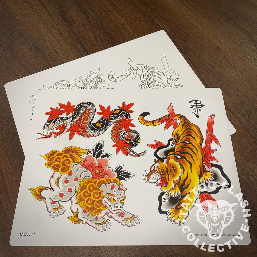 Benjamin Jenkins Flash Benjamin Jenkins Tattoo Flash #01