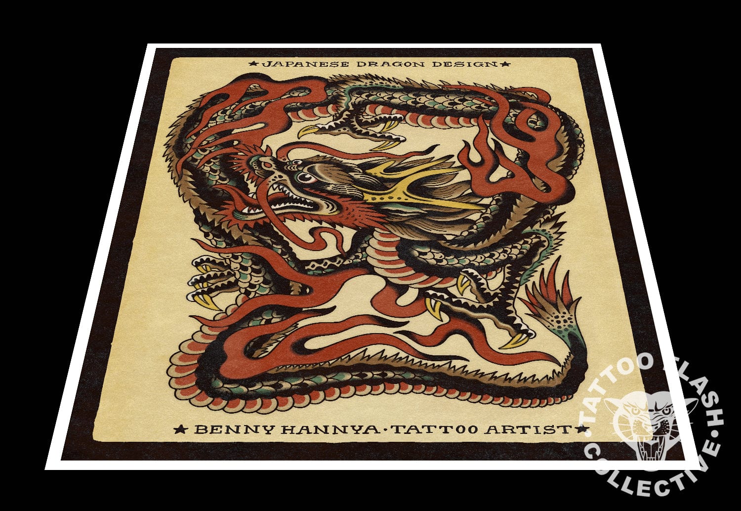 Benny Hannya prints Benny Hannya Tattoo Print #02- 12"x16"