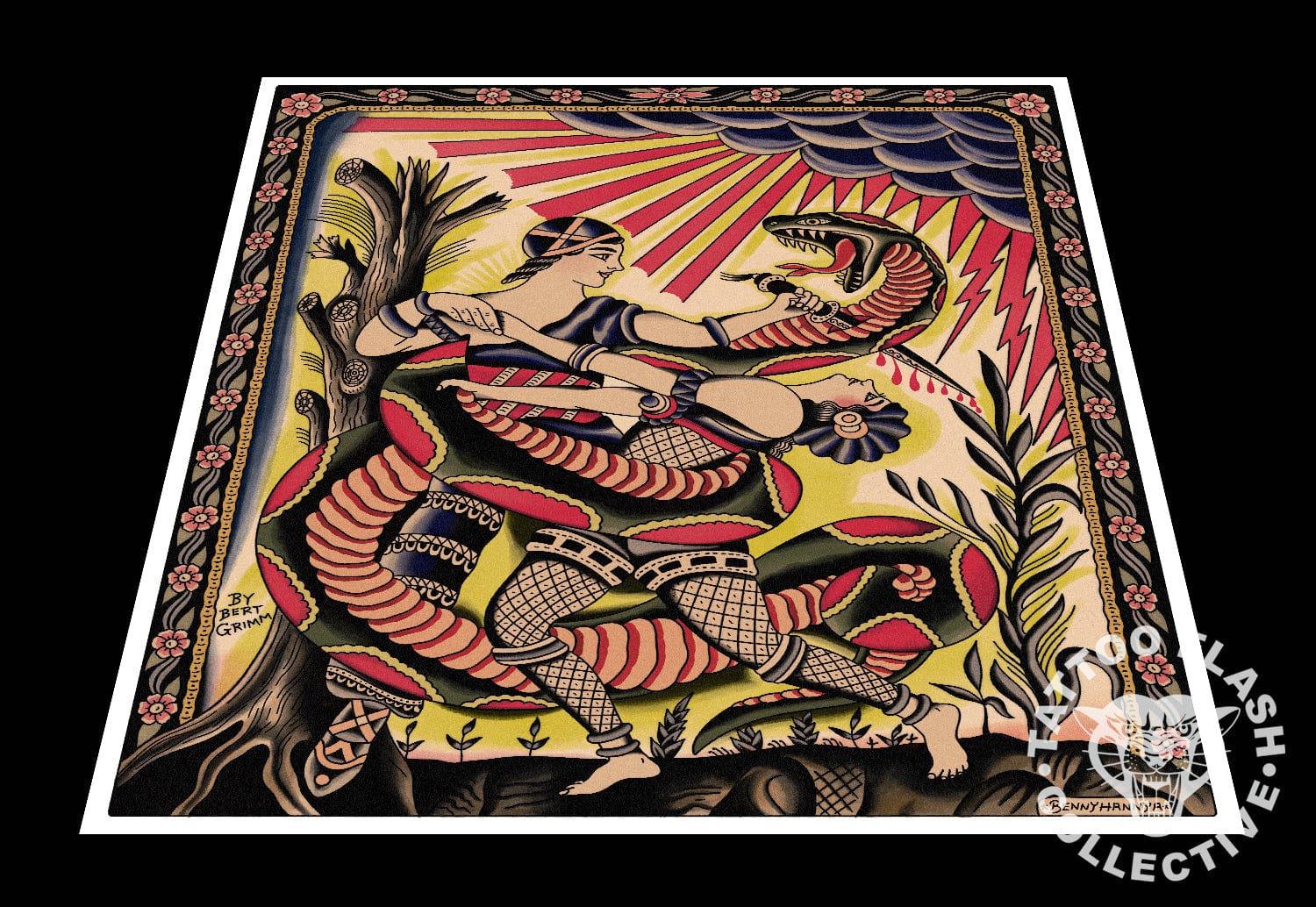 Benny Hannya prints Benny Hannya Tattoo Print #03- 12"x16"