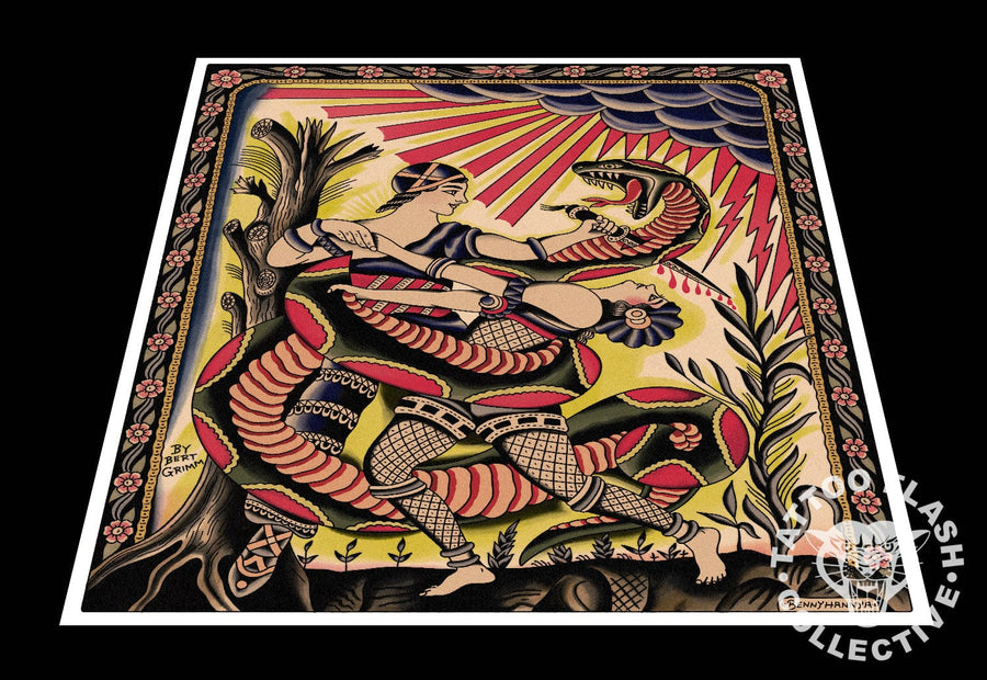 Benny Hannya prints Benny Hannya Tattoo Print #03- 12"x16"