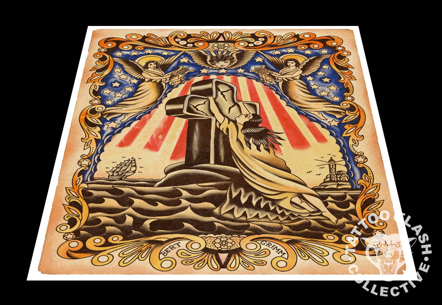 Benny Hannya prints Benny Hannya Tattoo Print #04- 12"x16"