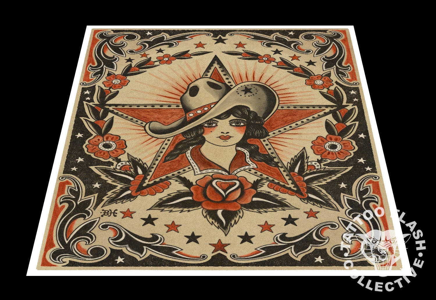 Benny Hannya prints Benny Hannya Tattoo Print #07- 12"x16"