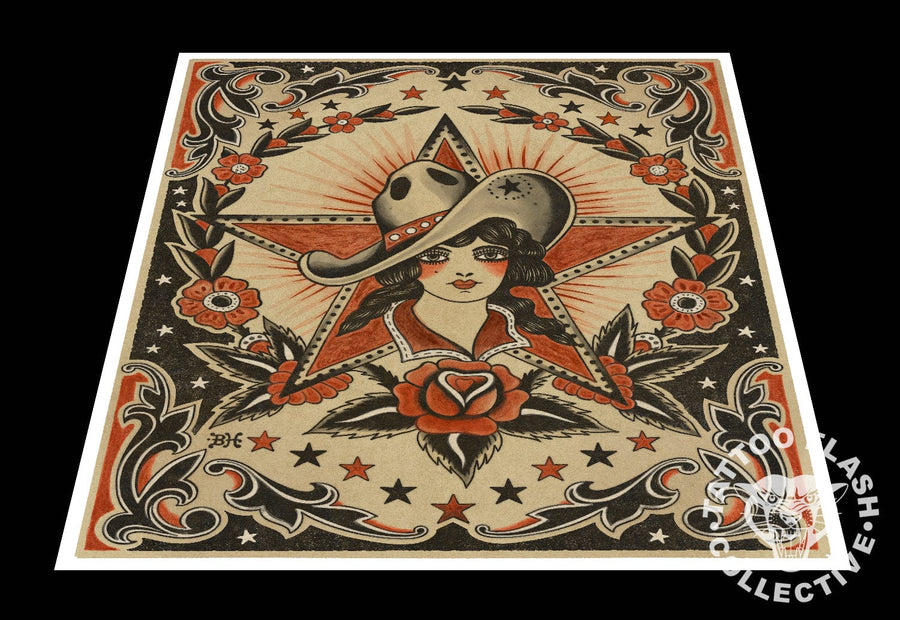 Benny Hannya prints Benny Hannya Tattoo Print #07- 12"x16"