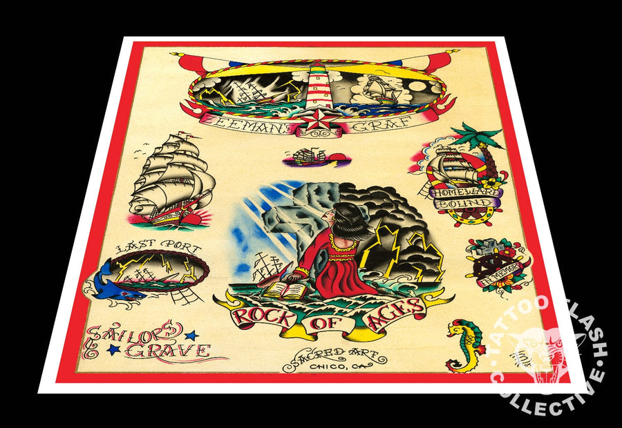 Bill Loika prints 12"x16" Bill Loika Tattoo Print #04- 12"x16" and 18"x24"