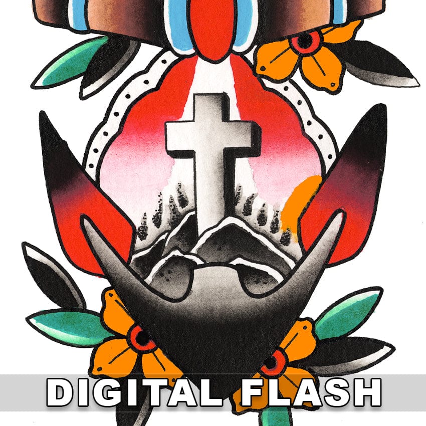 Black Stallion Tattoo digital download Black Stallion 5 page Digital Flash #100-#104