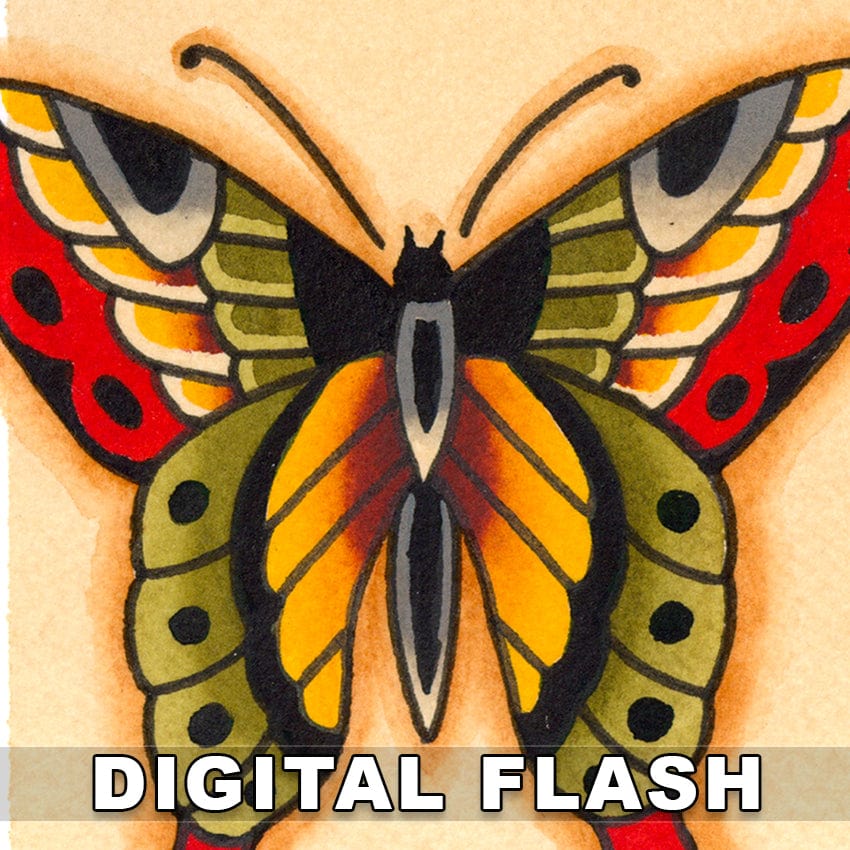 Black Stallion Tattoo digital download Black Stallion 5 page Digital Flash #120-#124