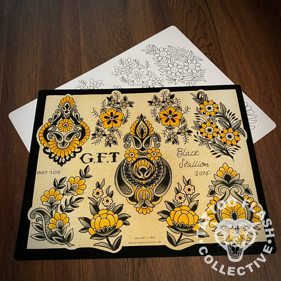 Black Stallion Tattoo Flash Black Stallion #102