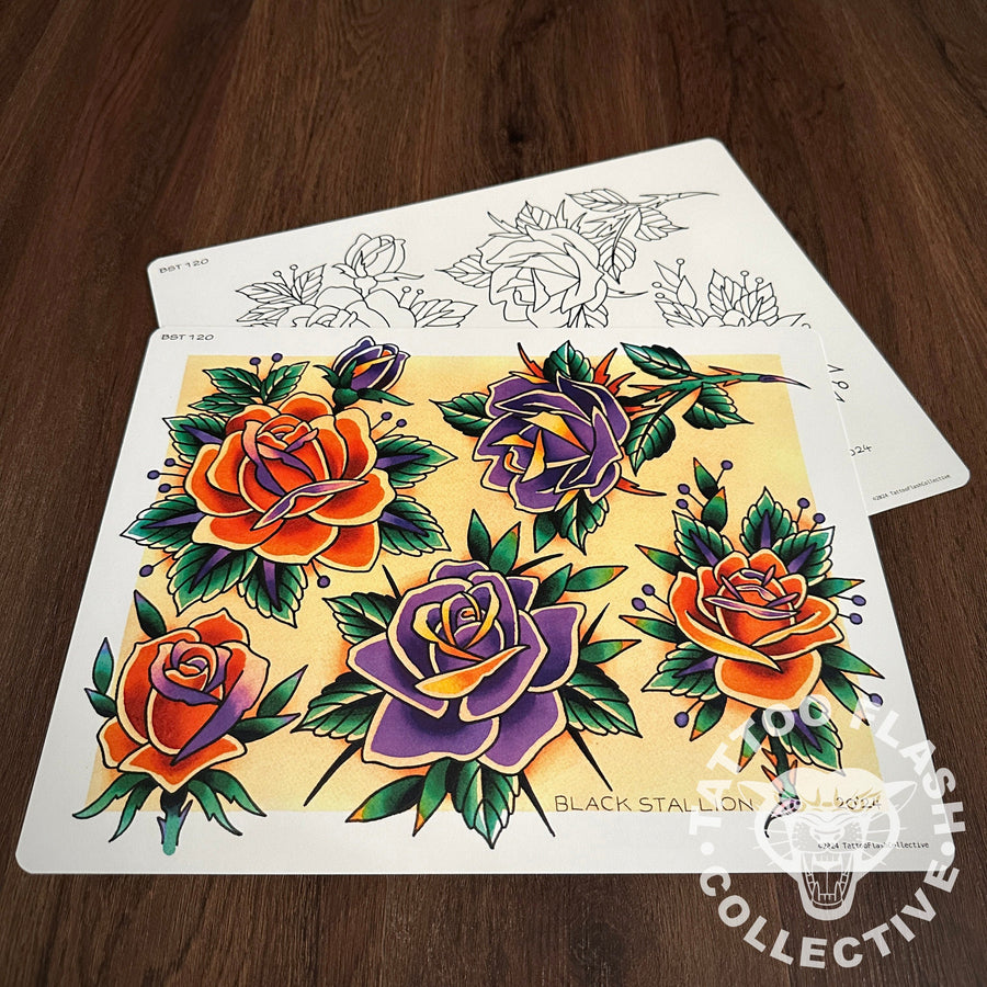 Black Stallion Tattoo Flash Black Stallion #120