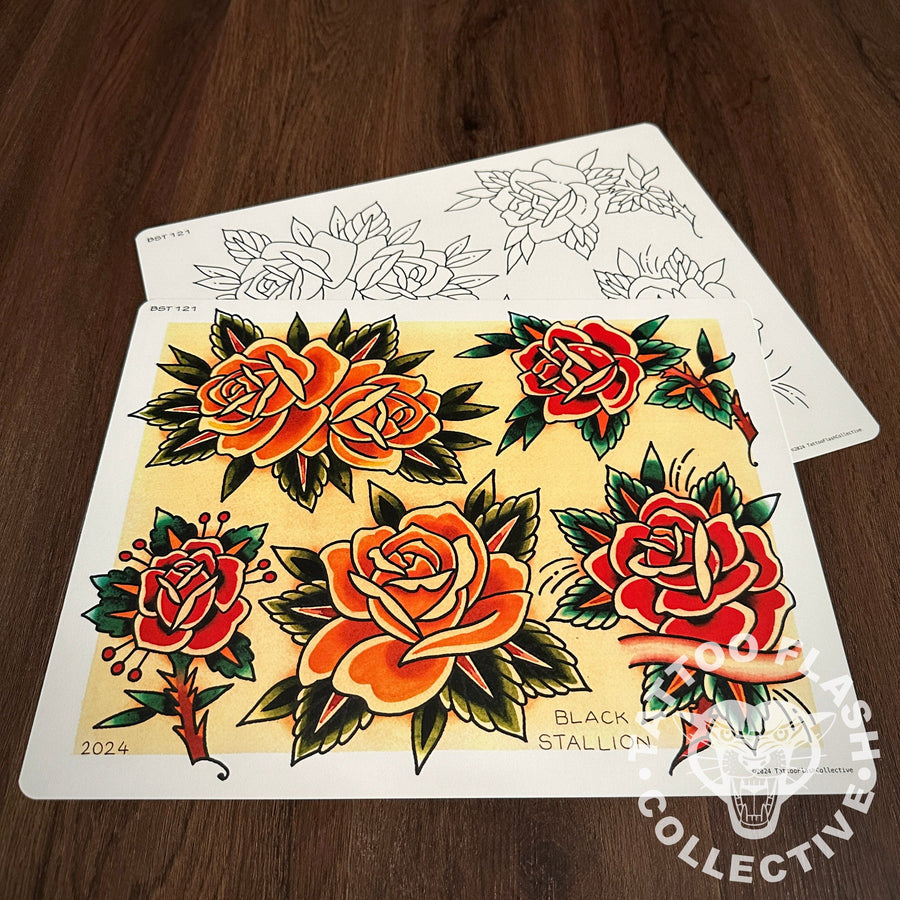 Black Stallion Tattoo Flash Black Stallion #121