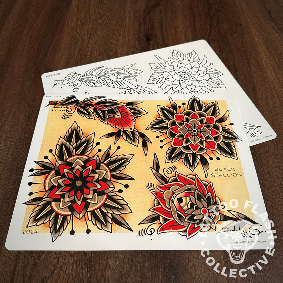 Black Stallion Tattoo Flash Black Stallion #123