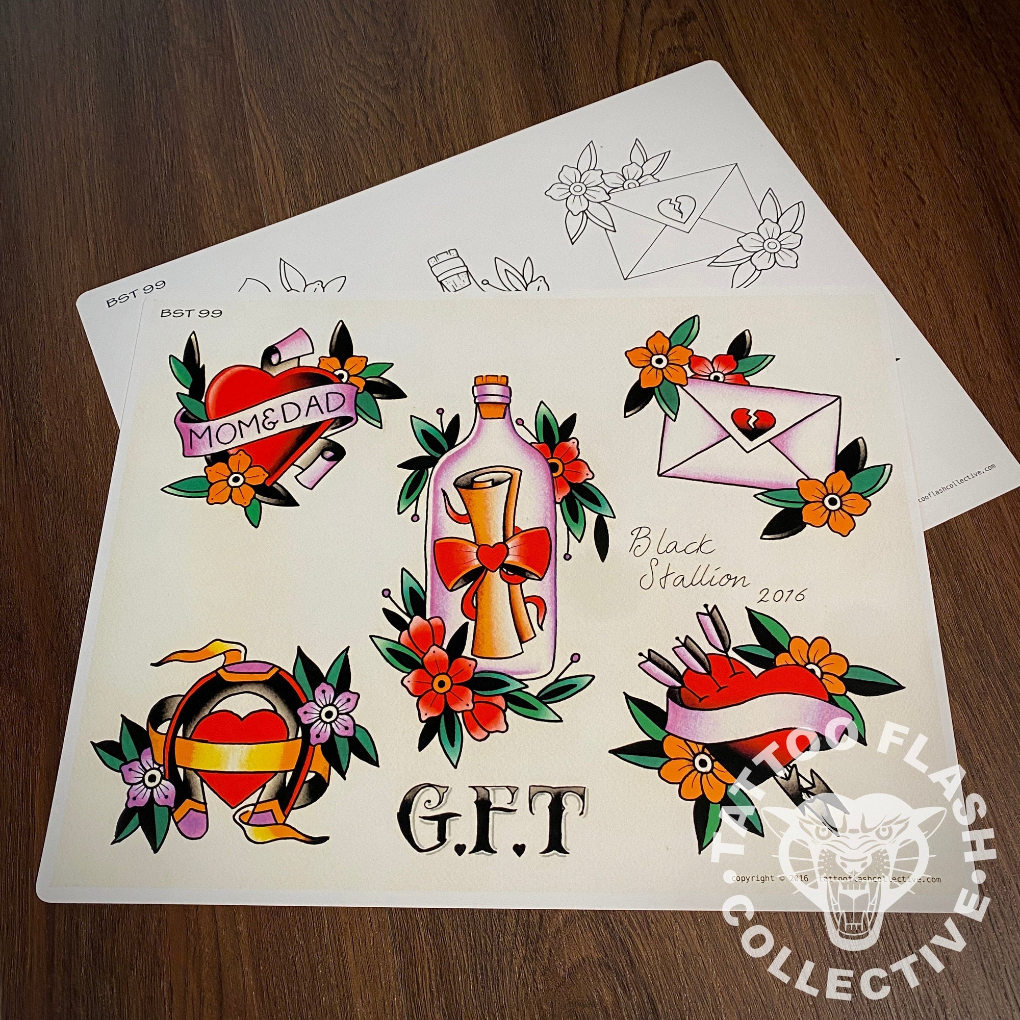 Black Stallion Tattoo Flash Black Stallion #99