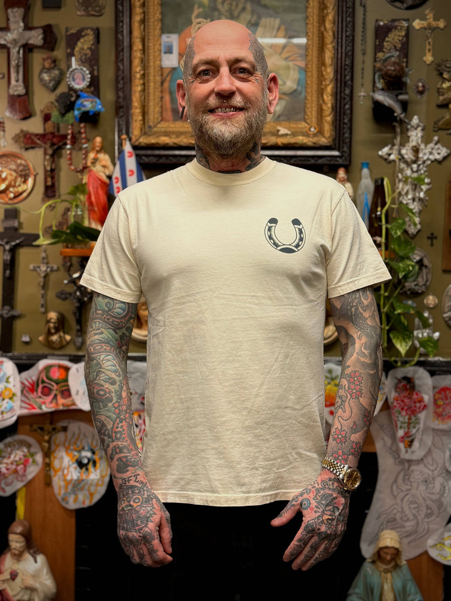 Black Stallion Tattoo Black Stallion T-shirt Ivory