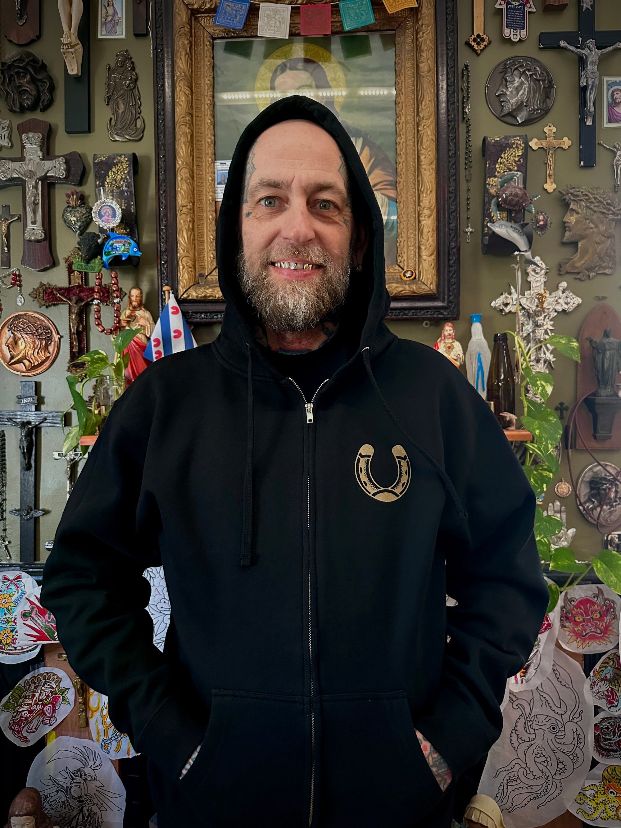 Black Stallion Tattoo Black Stallion Zip up hoodie