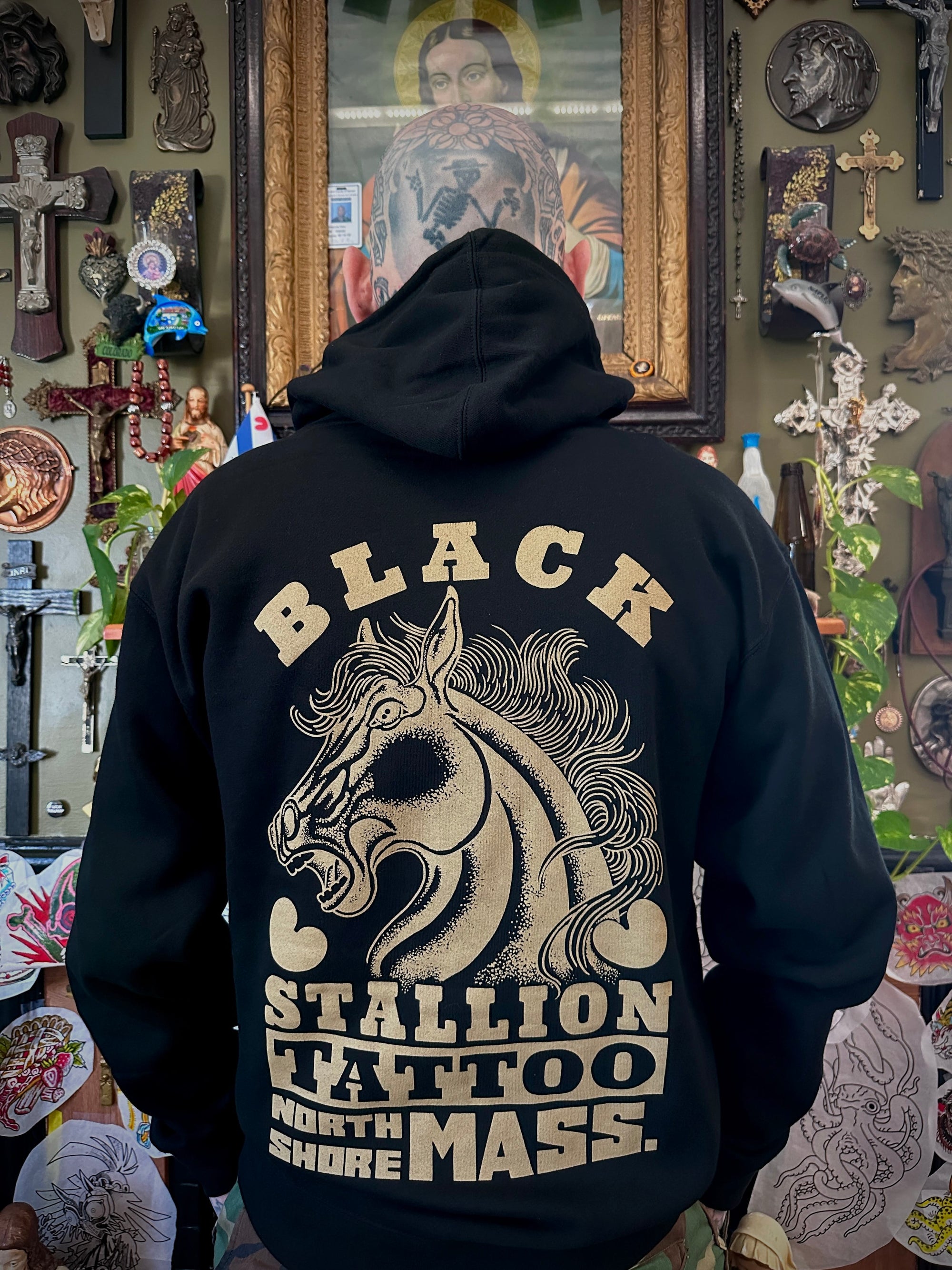 Black Stallion Tattoo Black Stallion Zip up hoodie