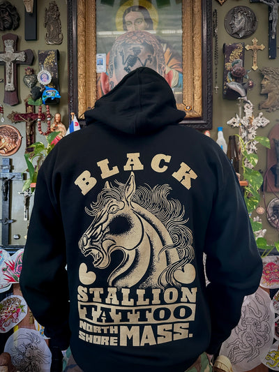 Black Stallion Tattoo Black Stallion Zip up hoodie