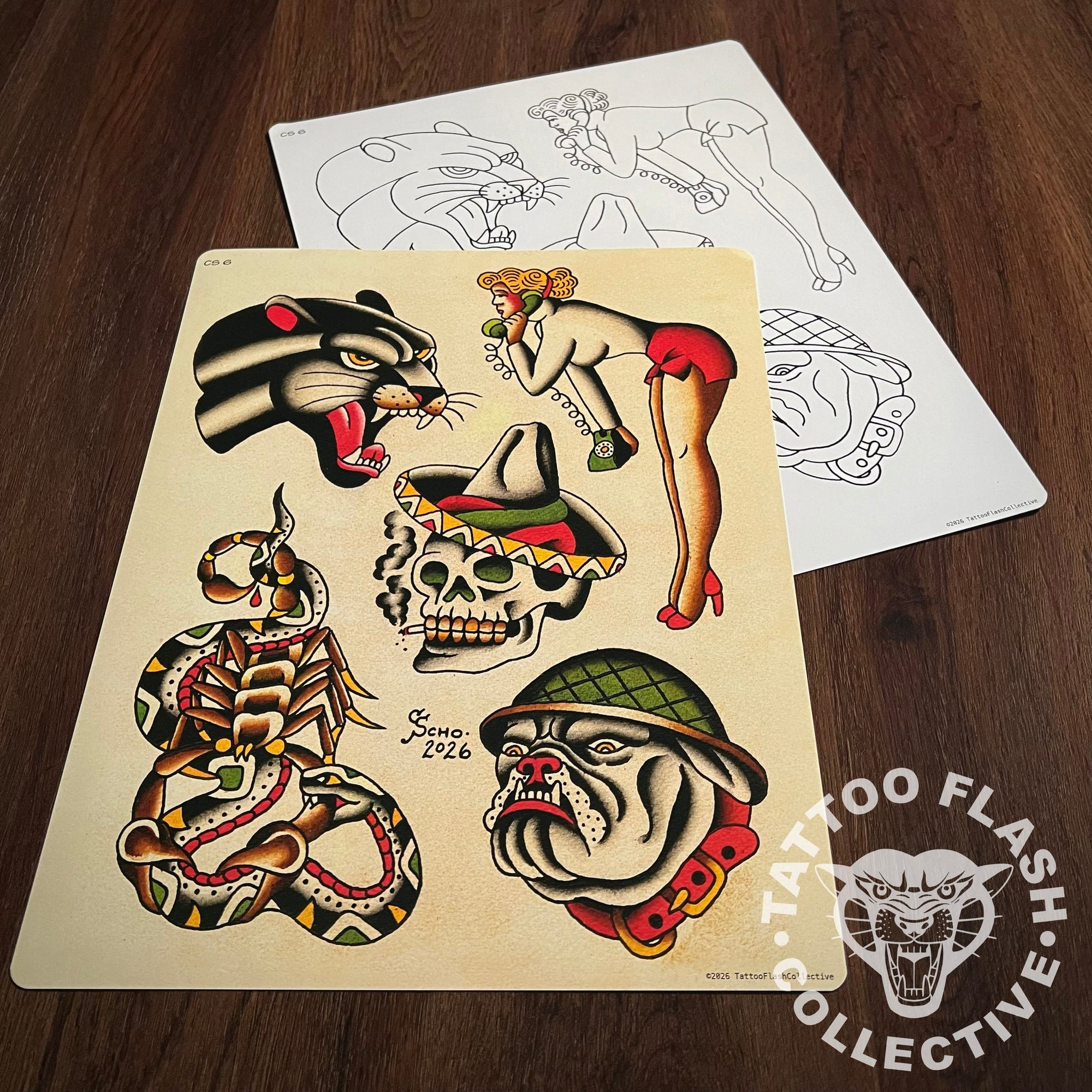 Cory Schofield Flash Cory Schofield Tattoo Flash #06