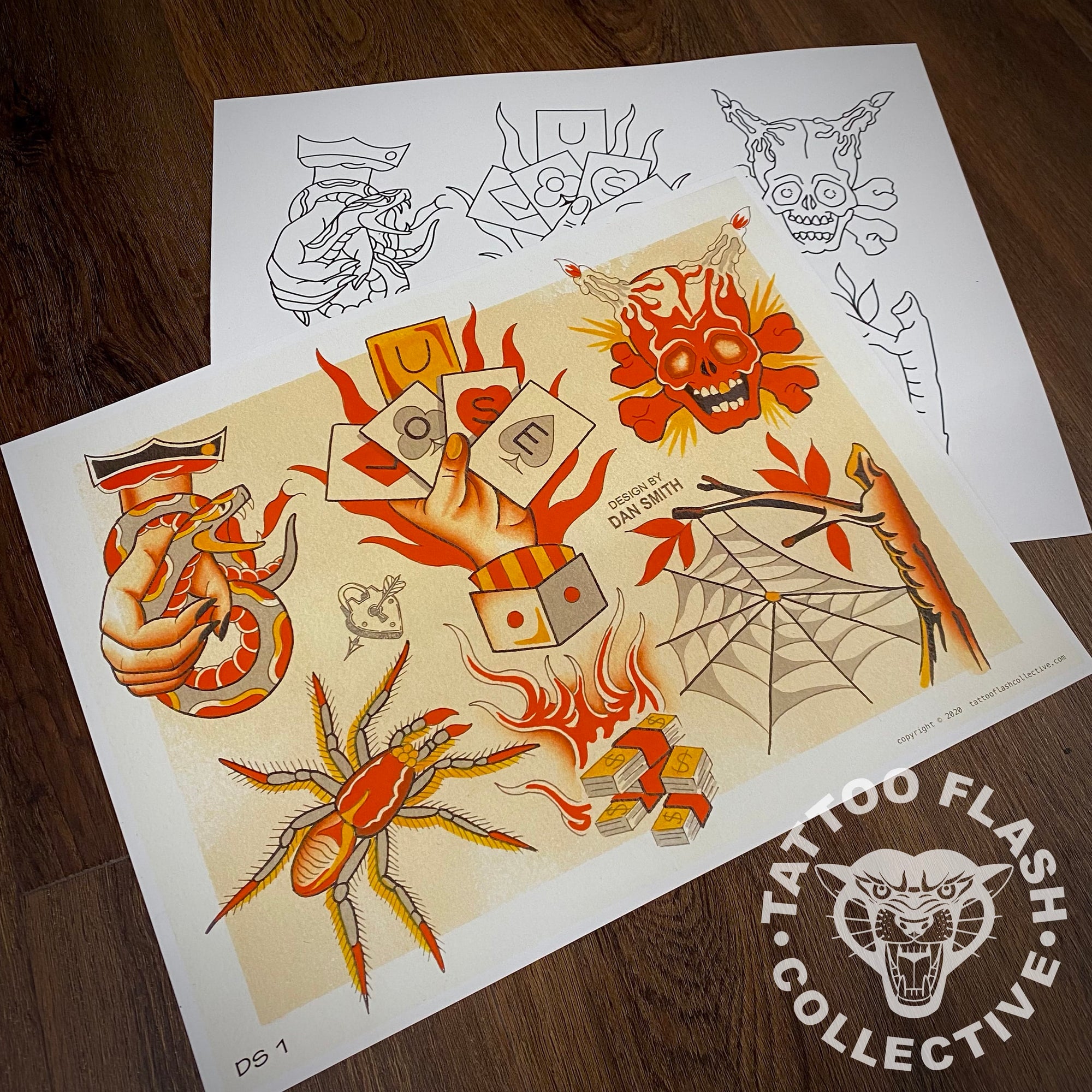 Dan Smith Flash Dan Smith Tattoo Flash #01
