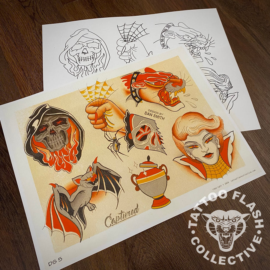 Dan Smith Flash Dan Smith Tattoo Flash #05