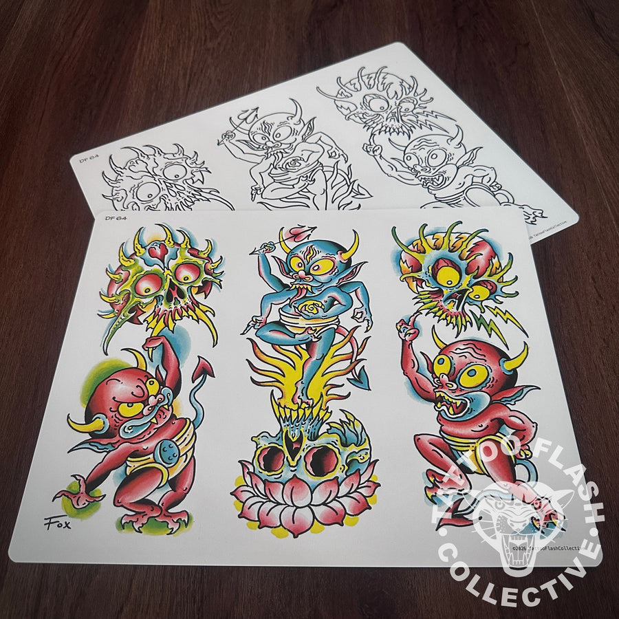 Dave Fox Flash Dave Fox Tattoo Flash #64