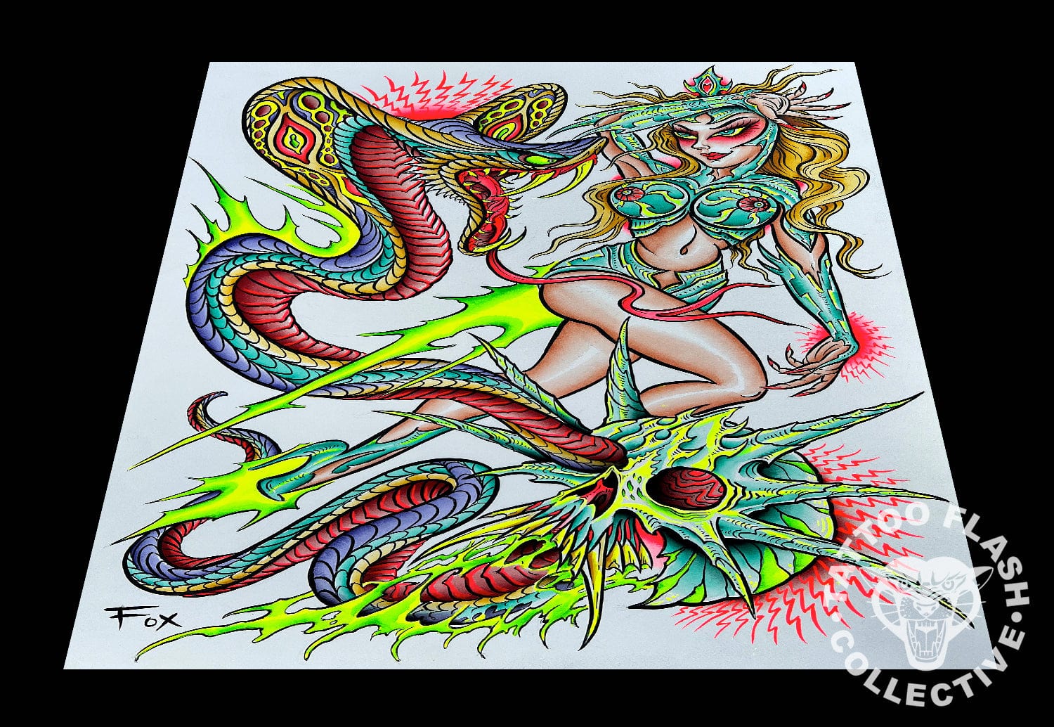 Dave Fox prints 12"x16" Dave Fox Tattoo Print #27- 12"x16" and 18"x24"