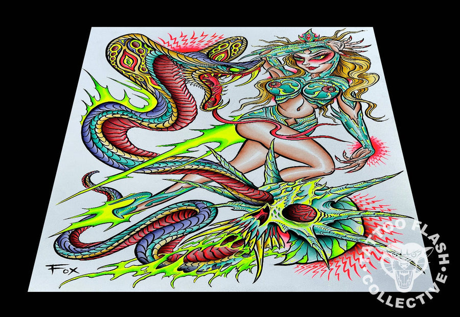 Dave Fox prints 12"x16" Dave Fox Tattoo Print #27- 12"x16" and 18"x24"