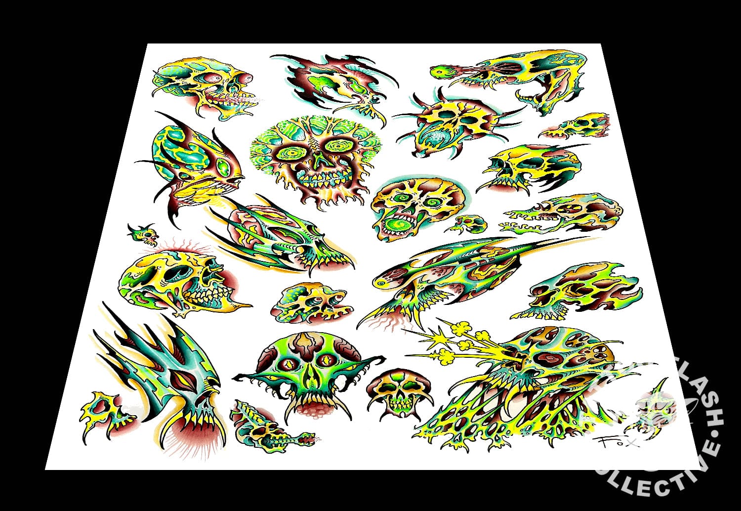 Dave Fox prints 12"x16" Dave Fox Tattoo Print #32- 12"x16" and 18"x24"