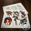 Dennis Duran Flash Dennis Duran Tattoo Flash #01