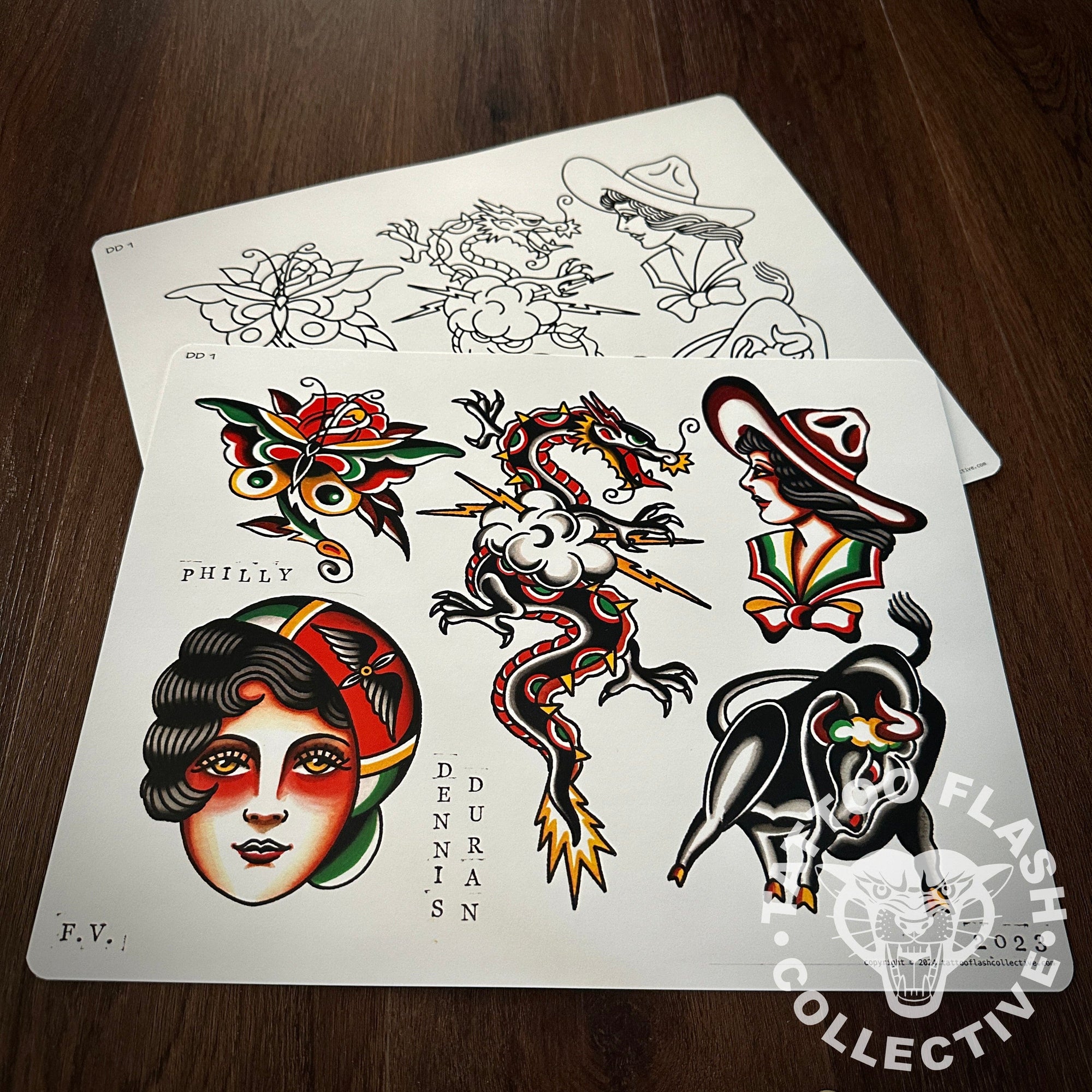 Dennis Duran Flash Dennis Duran Tattoo Flash #01