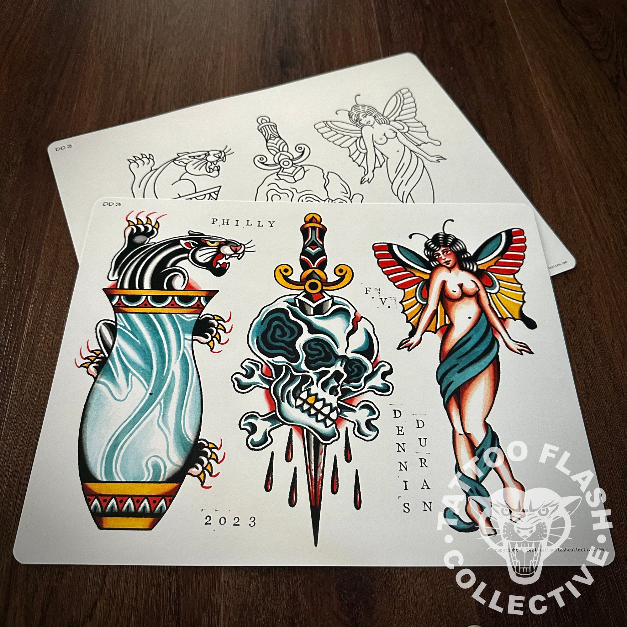 Dennis Duran Flash Dennis Duran Tattoo Flash #03