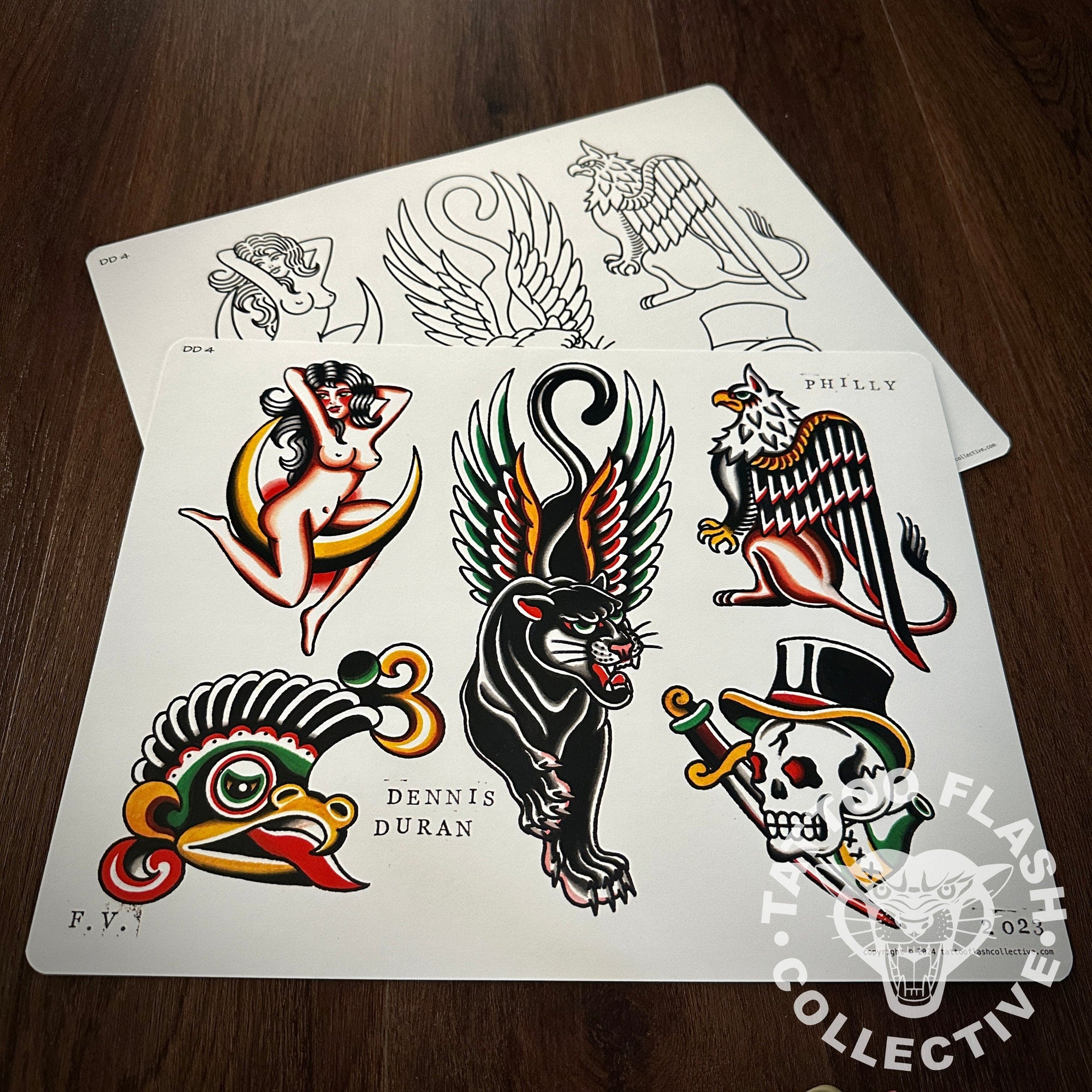 Dennis Duran Flash Dennis Duran Tattoo Flash #04