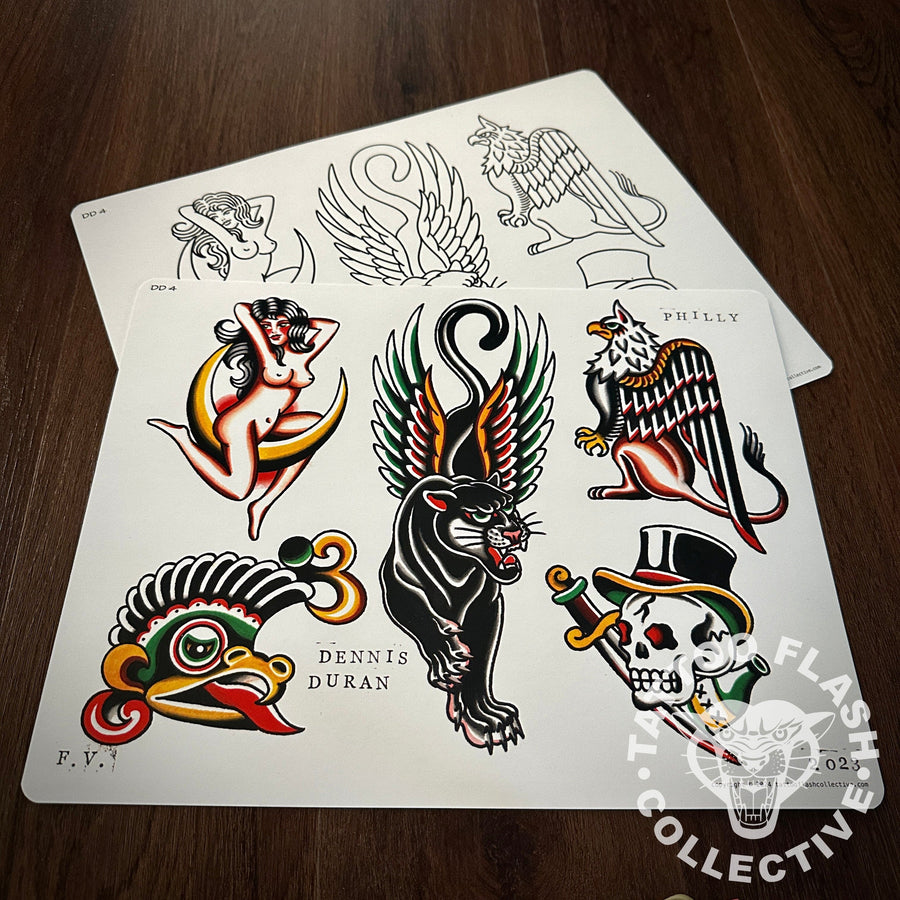 Dennis Duran Flash Dennis Duran Tattoo Flash #04