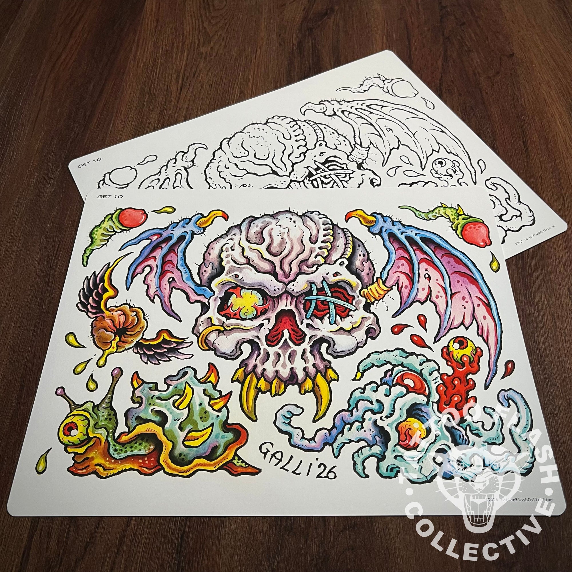 Enrico Galli Flash Enrico Galli Tattoo Flash #10